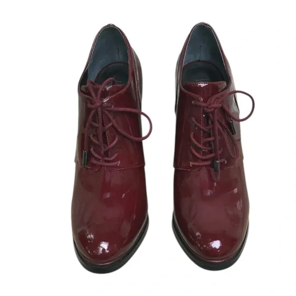 Guess Burgundy Patent Leather Heels - Picture 4 of 9